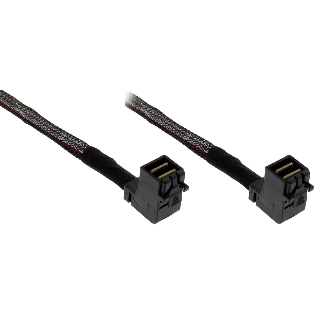 Kabel InLine 27626C 0,75 m SFF-8643 SFF-8643 Winkel Schwarz