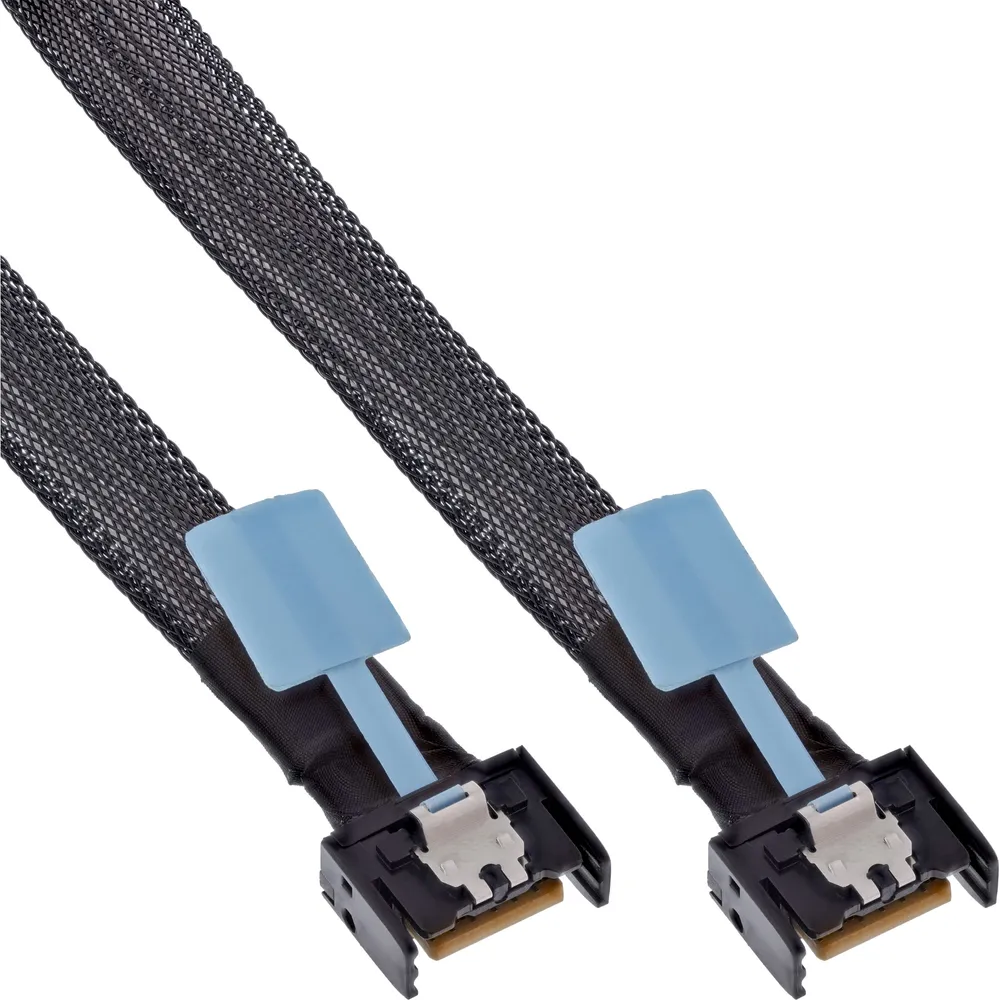 Kabel SAS InLine 27662A MCIO x4 0,5 m