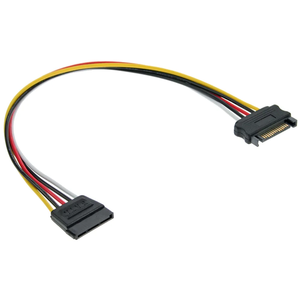 Inline-SATA-Stromverlängerungskabel, Stecker/Buchse, 1 m