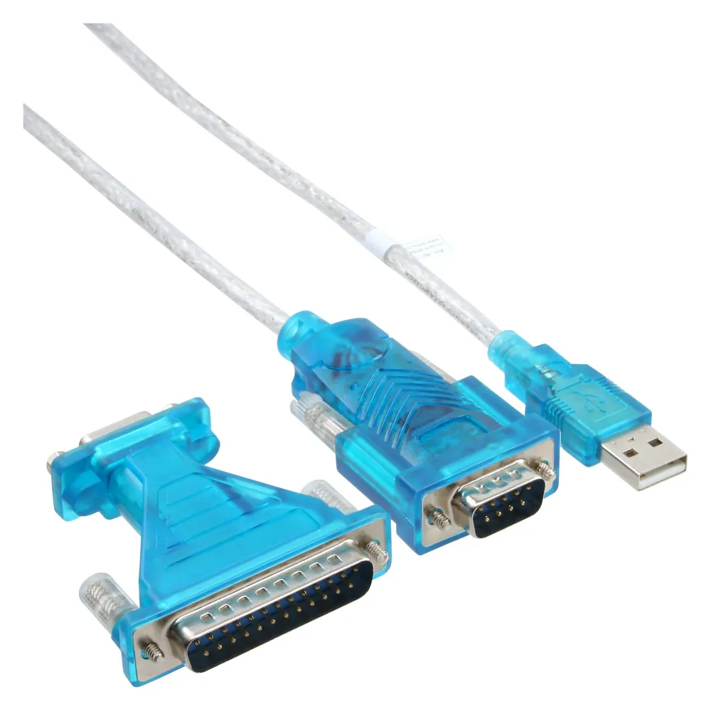 InLine USB-Seriell Adapterkabel USB St A an 9pol St 1,8m mit 9-25pol Adapter