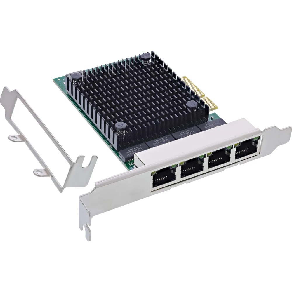 Tarjeta de Red InLine 51127A PCIe 2.1 2,5 Gbit/s 4 Ports RJ-45