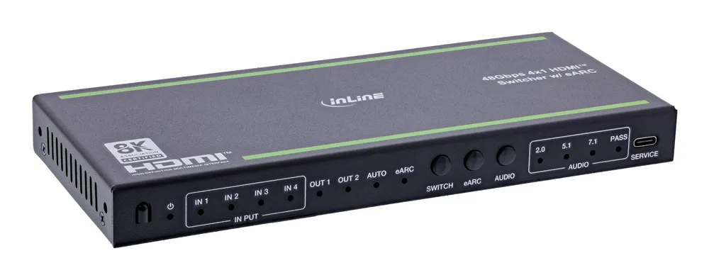 HDMI Switch InLine 57885A 8K 6 Ports HDMI 2.1 HDR