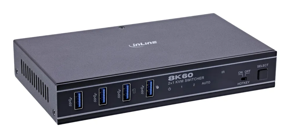 KVM Switch InLine 57885C 8K Ultra HD HDMI USB Rackmontage