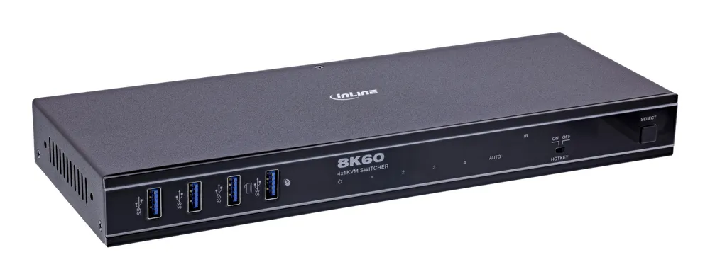 KVM Switch InLine 57885D 8K Ultra HD HDMI USB Rackmontage