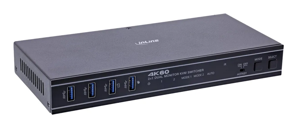 KVM Switch InLine 57885F 4K Ultra HD HDMI USB Rackmontage