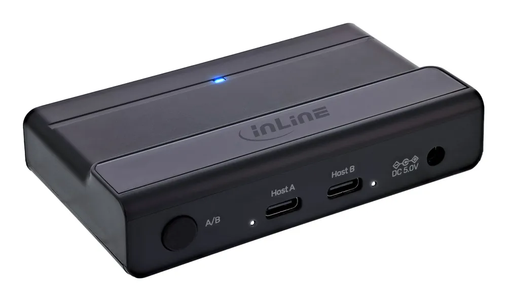 Switch InLine 6 Ports 5 Gb/s USB 3.2 Gen 1 Modell 60604I LED DC Stromversorgung
