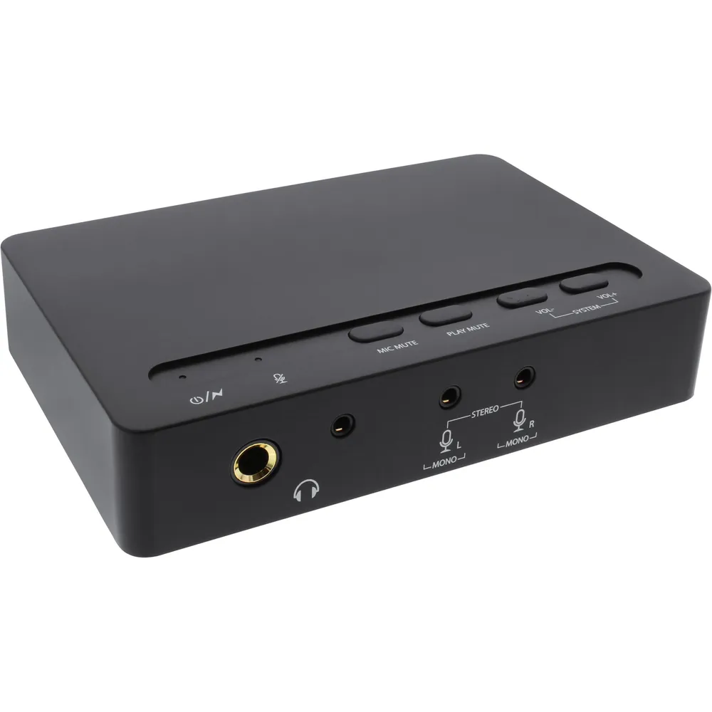 Audio-Konverter InLine 66670B Mini-USB Schwarz
