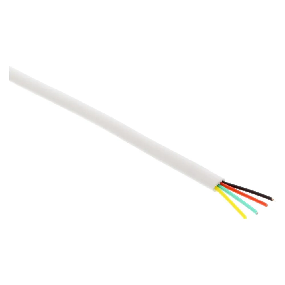 InLine Modularkabel, 4 Adern, Weiss, 100 m, Ring