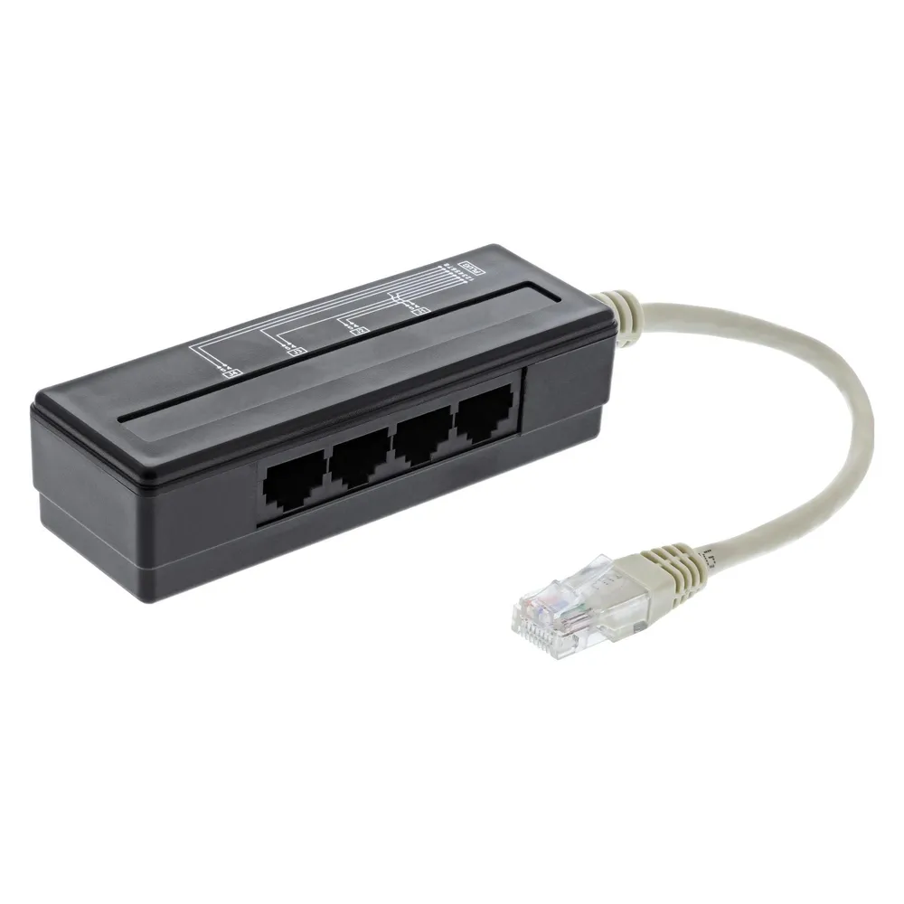 InLine 4-fach Telefon Port Splitter