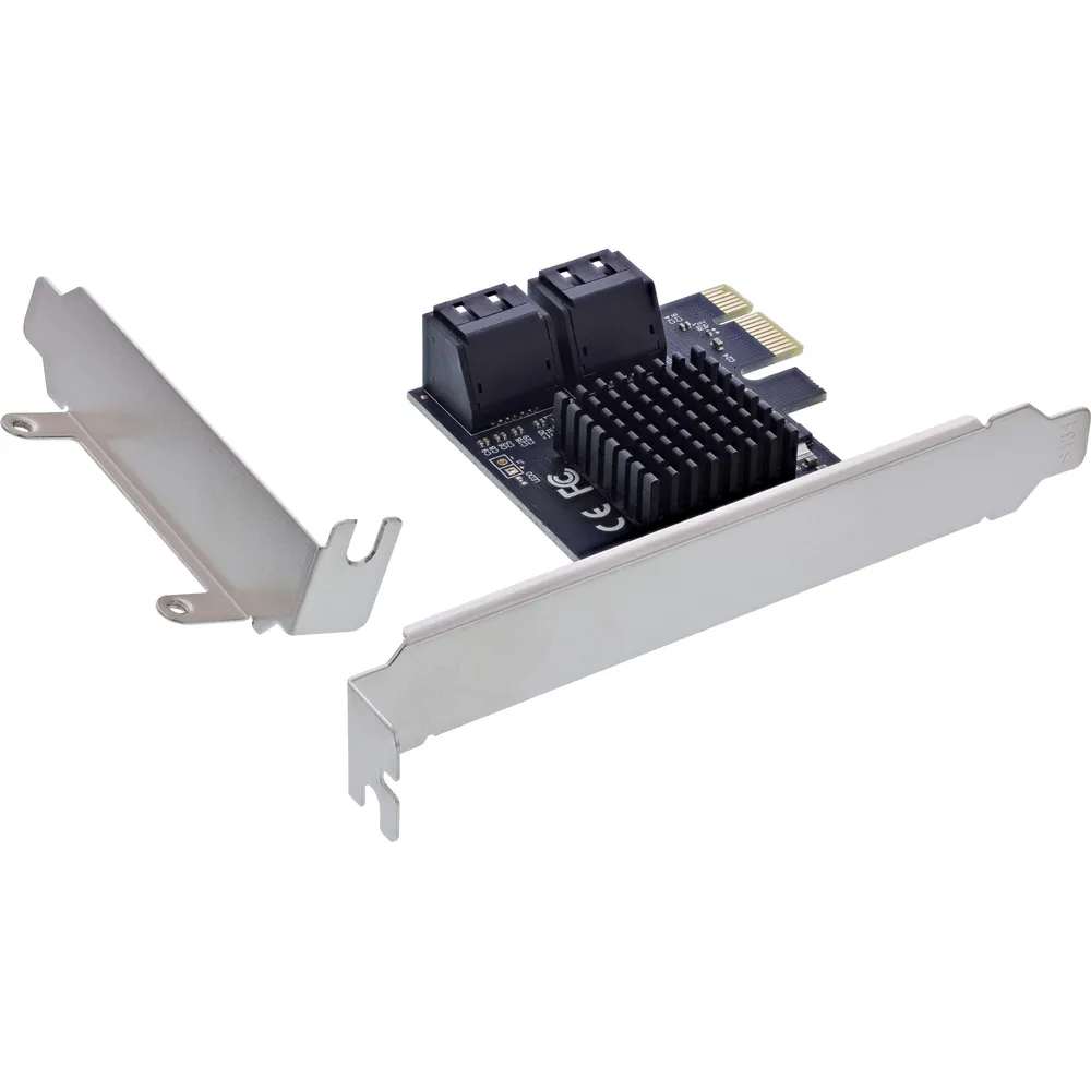 Netzwerkkarte InLine 76617M PCIe 2.0 SATA 6 Gbit/s 4 Ports Hot Swap