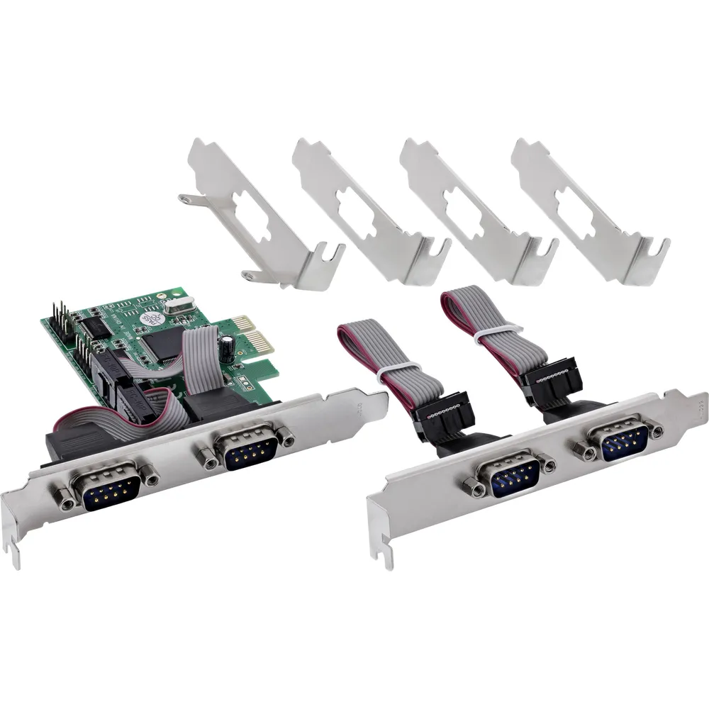 Netzwerkkarte InLine 76619E PCIe RS-232 921,6 Kbit/s 4 Ports ESD