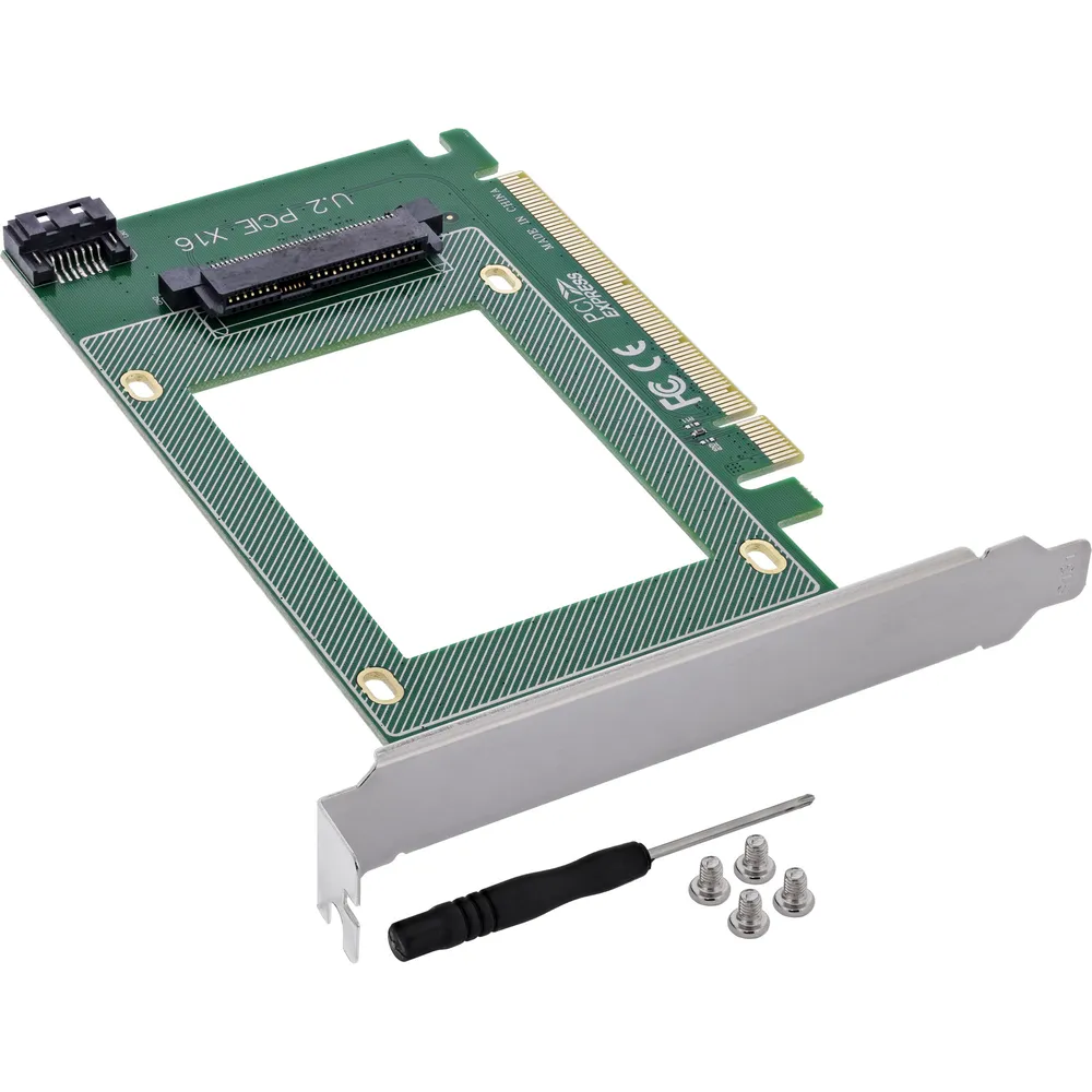 Netzwerkkarte InLine 76619J PCIe 3.0 U.2 NVMe SATA Highspeed Low Profile
