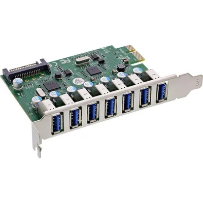 Schnittstellenkarte InLine 76661L PCIe USB 3.2 Gen 1 7 Ports