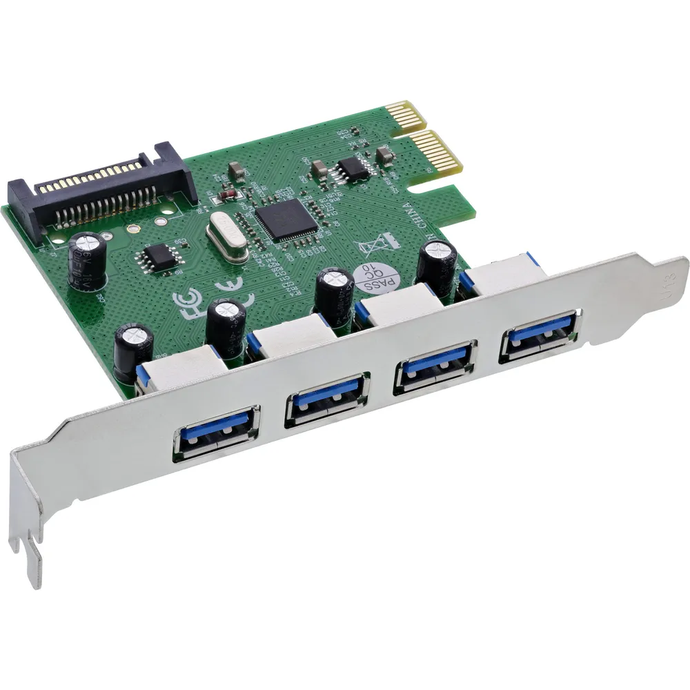 InLine 76666M PCIe 4x USB 3.2 Gen 1 Controllerkarte