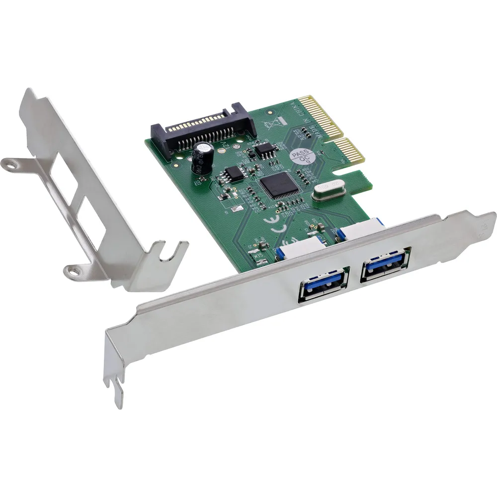 Interfacekarte InLine 76666N PCIe USB 3.2 Gen 2 10 Gbit/s