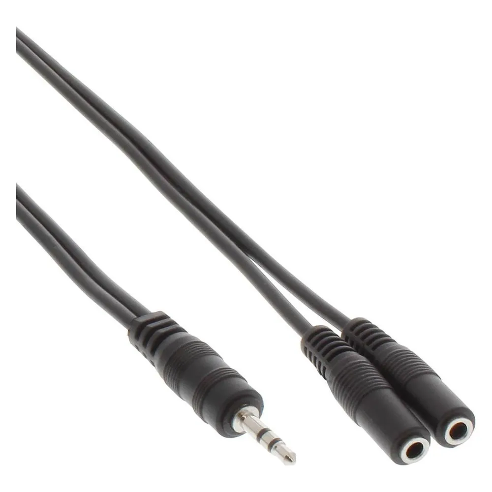 InLine Klinken Y-Kabel (5 m, AUX Kabel)