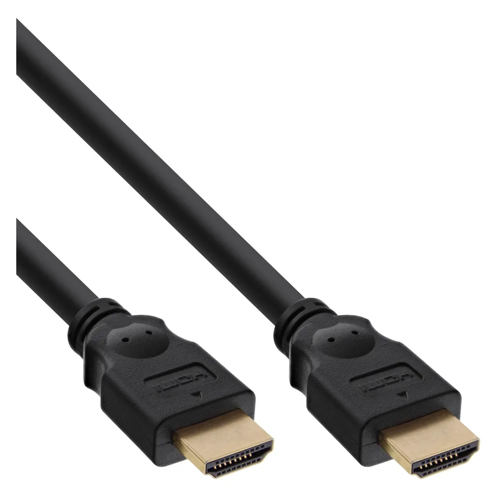 InLine 25er Bulk-Pack HDMI Kabel, HDMI-High Speed, Stecker / Stecker, verg. Kontakte, schwarz, 3m