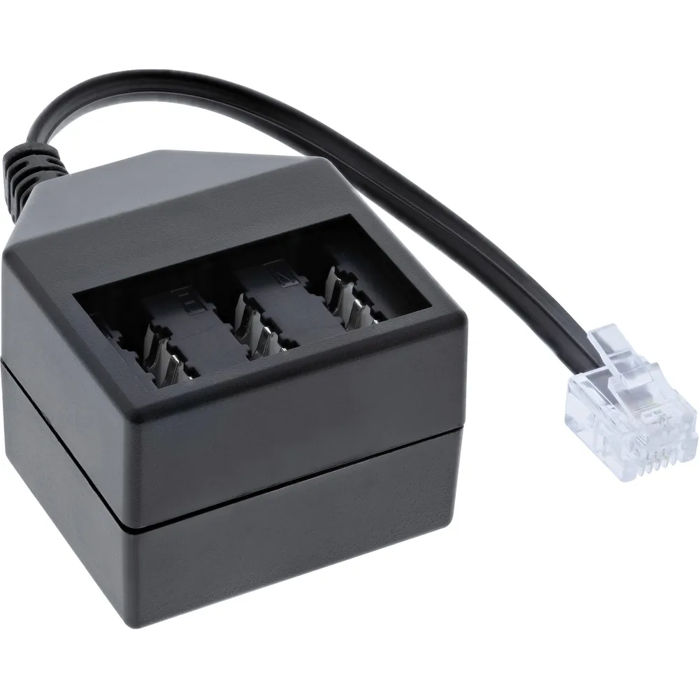 Inline InLine® TAE Adapterkabel, RJ11 (6P4C) Stecker auf TAE NFN Buchse Telefonkabel