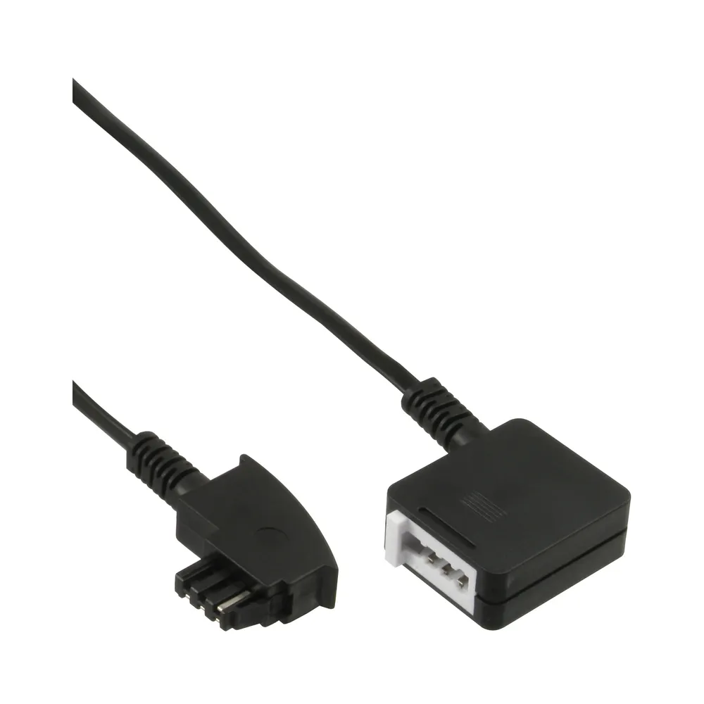 Inline InLine® TAE-F Verlängerung, TAE-F Stecker / Buchse, 15m Telefonkabel