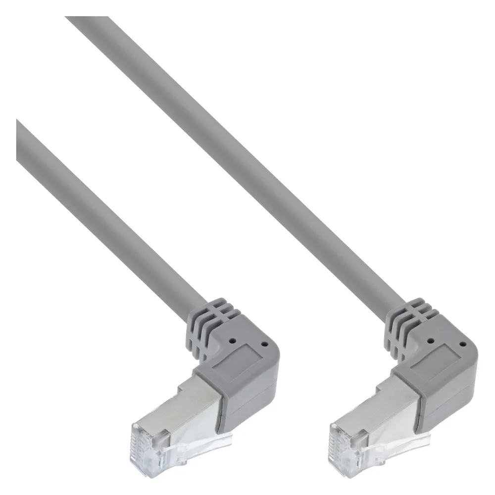 InLine Patchkabel 2-seitig unten gewinkelt, S/FTP (PiMf)