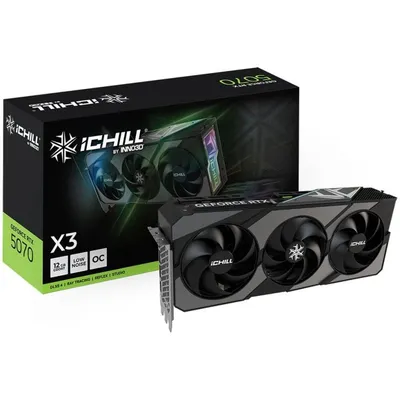 Tarjeta Gráfica inno3d GeForce RTX 5070 X3 12GB GDDR7 Reflex 2 RTX AI DLSS4