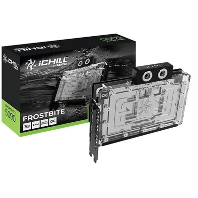 Grafikkarte INNO3D GeForce RTX 5090 iCHILL FROSTBITE 32GB GDDR7 Reflex 2 RTX AI DLSS4