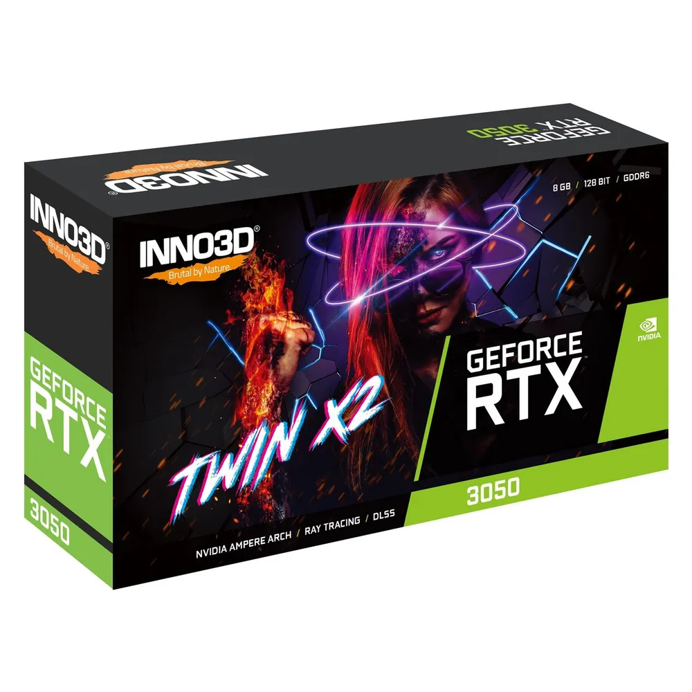 Grafikkarte Inno3D GeForce RTX 3050 Twin X2 8GB GDDR6