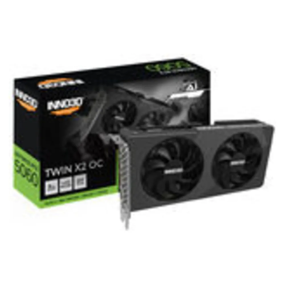 Grafikkarte Inno3D GeForce RTX 5060 Twin X2 OC V2 8GB GDDR7 Reflex 2 RTX AI DLSS4
