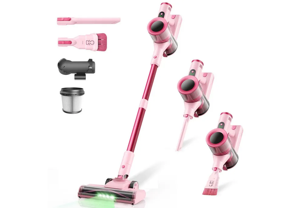 INSE Bodenstaubsauger S2 Staubsauger, 350 W, beutellos, 50KPa,55Min. Laufzeit,Selbststehend,Touch Display,Anti-Tangle Bürste