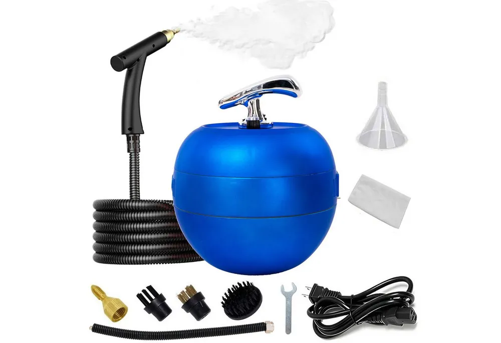 INSE Handdampfreiniger Tragbarer Dampfreiniger, Druckdampfreiniger, Reinigungsgerät, 2000 W, 6 einstellbare Geschwindigkeiten, 1500 ml Wassertankkapazität