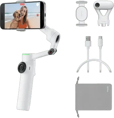 Insta360 Flow 2 Pro KI-Tracker Set Schneeweiß