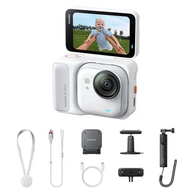 Action-Kamera Insta360 GO Ultra Creator Bundle 4K 60fps HDR Wi-Fi Bluetooth Weiß