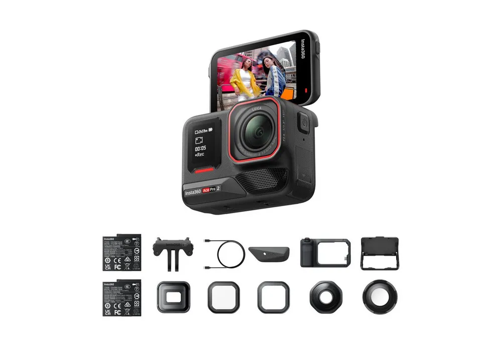Insta360 Insta360 Ace Pro 2 - 8K wasserdichte Actionkamera Action Cam (8K, WLAN (Wi-Fi), Bluetooth)