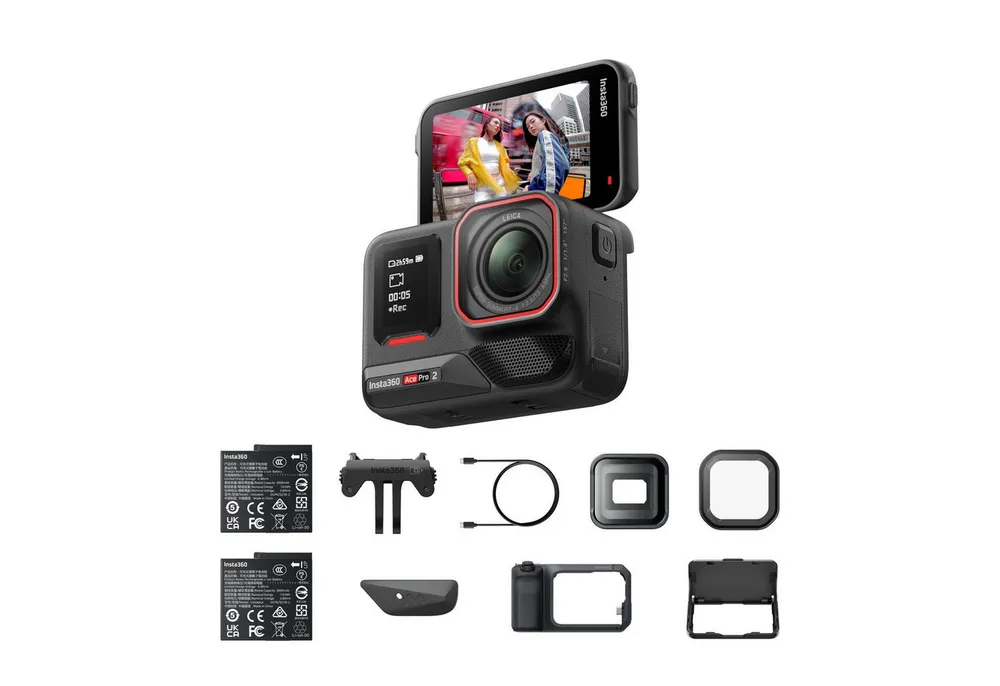 Insta360 Insta360 Ace Pro 2 - 8K wasserdichte Actionkamera Action Cam (8K, WLAN (Wi-Fi), Bluetooth)