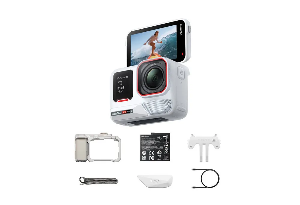 Insta360 Insta360 Ace Pro 2 - 8K wasserdichte Actionkamera Action Cam (8K, WLAN (Wi-Fi), Bluetooth)