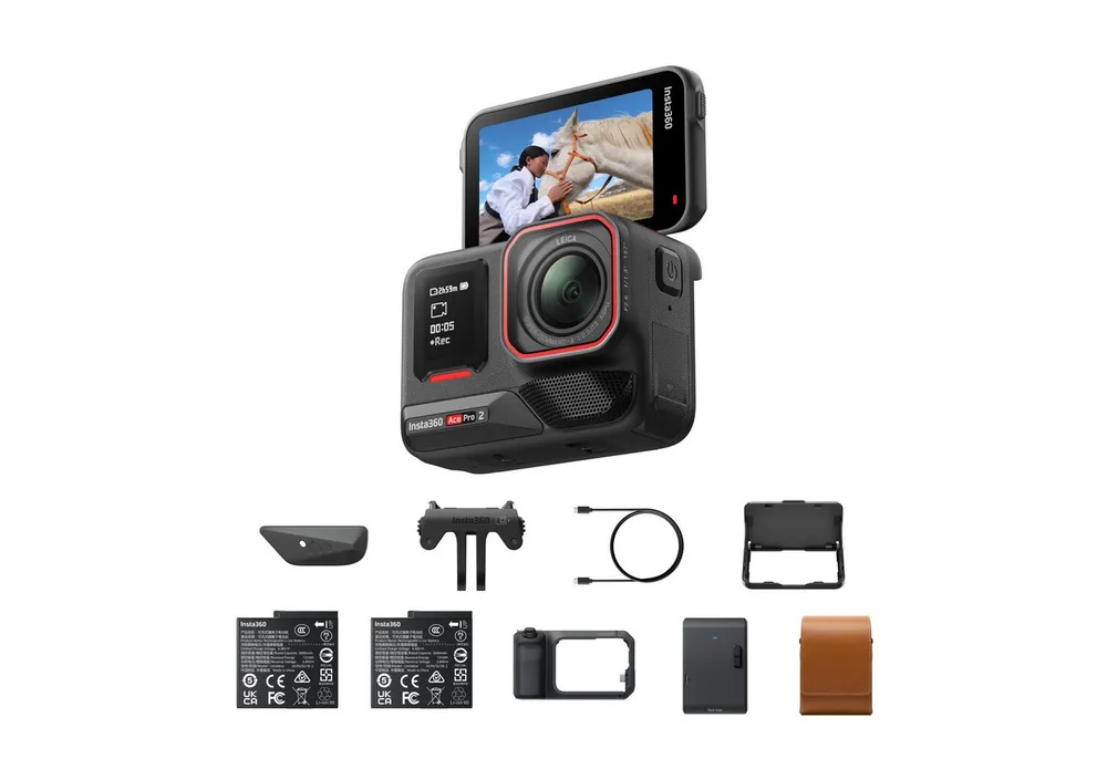 Insta360 Insta360 Ace Pro 2 - 8K wasserdichte Actionkamera Action Cam (8K, WLAN (Wi-Fi), Bluetooth)