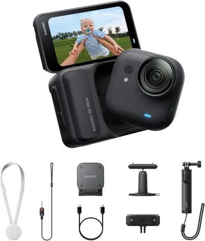 Insta360 Insta360 GO Ultra - freihändige 4K Mini-Cam Action Cam (4K Ultra HD, Bluetooth, WLAN (Wi-Fi)