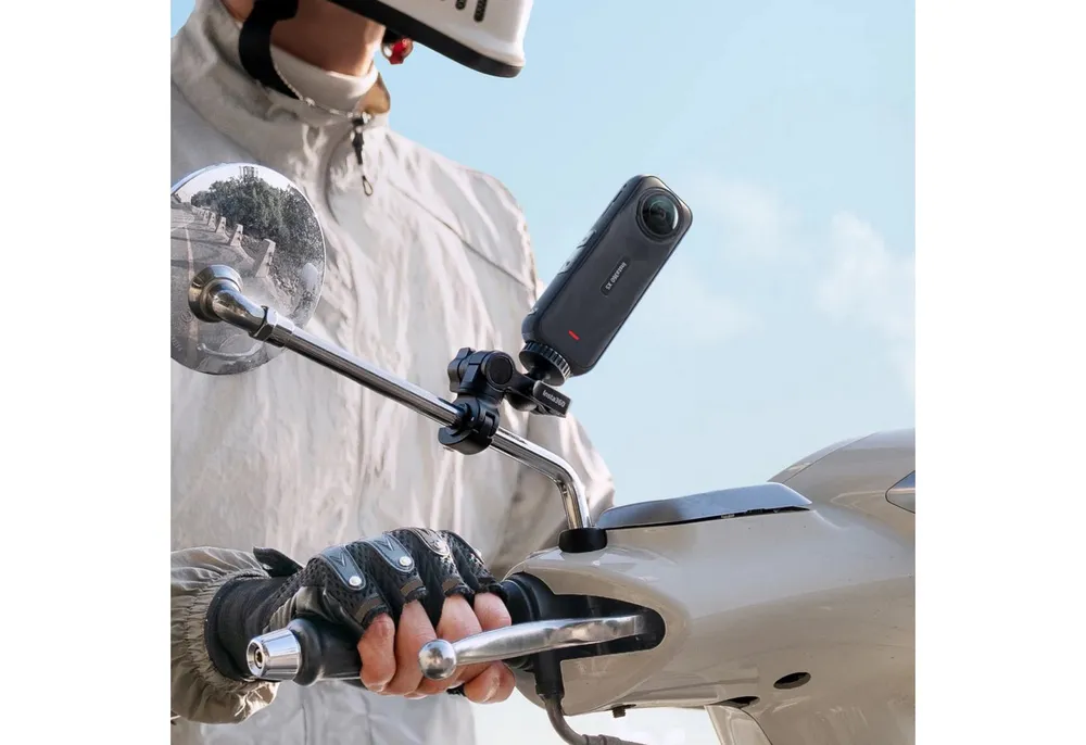 Insta360 Insta360 Rückspiegelhalterung, Kompatibel mit Ace Pro 2, X5, GO Ultra Actioncam Zubehör