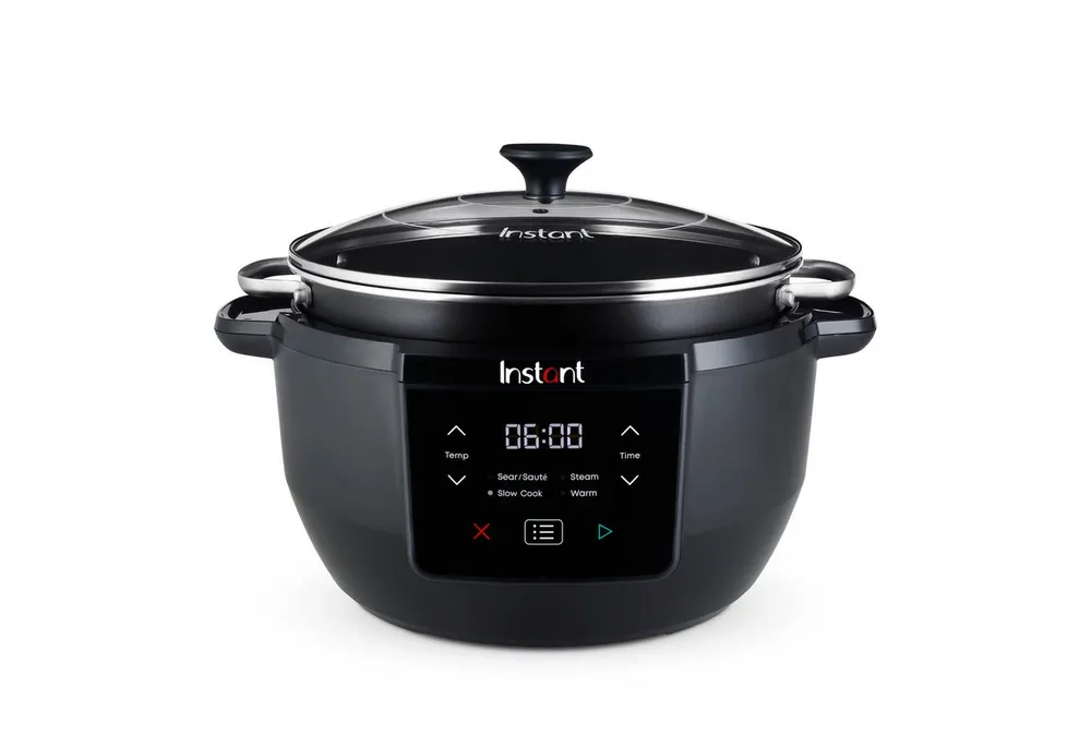 Instant Pot Multikocher Superior 4in1 Slow Cooker Schongarer 10 Portionen Braten Warmhalten, 800 W, 4-in-1 Funktion, 7,1L, EasyGrab-Griffe, Zeit-Temperatureinstellung