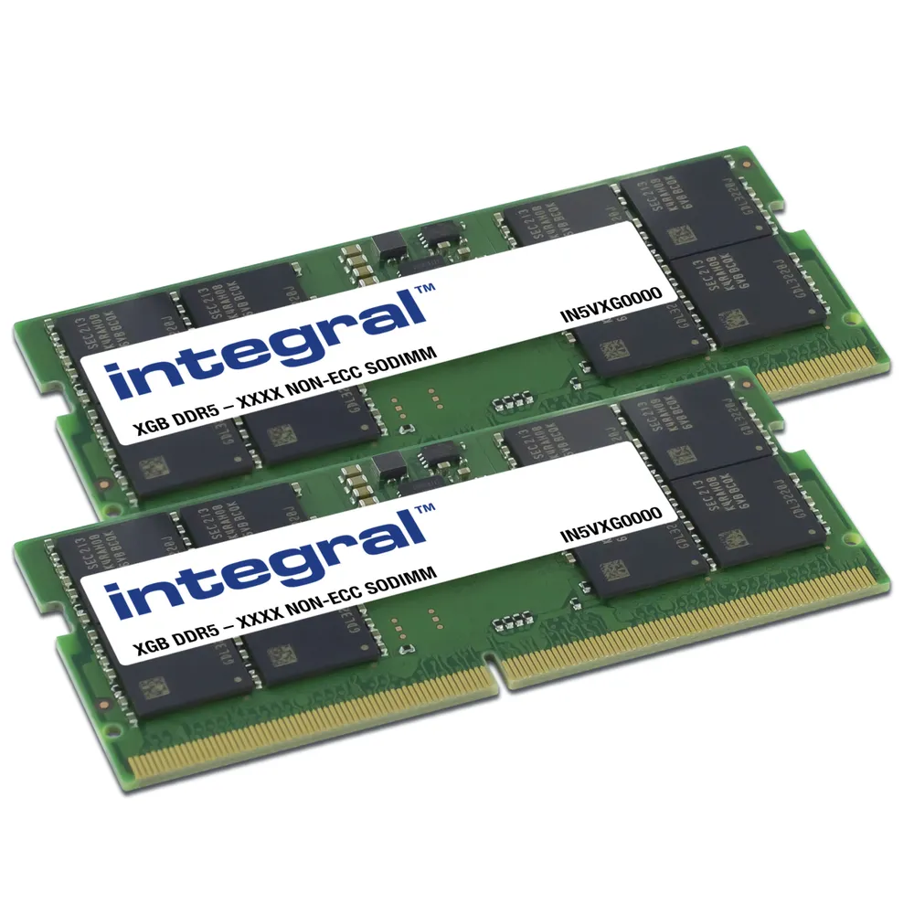 Arbeitsspeicher RAM Integral IN5V16GNHRBXK2 32GB 2x16GB DDR5 4800MHz CL40 SO-DIMM