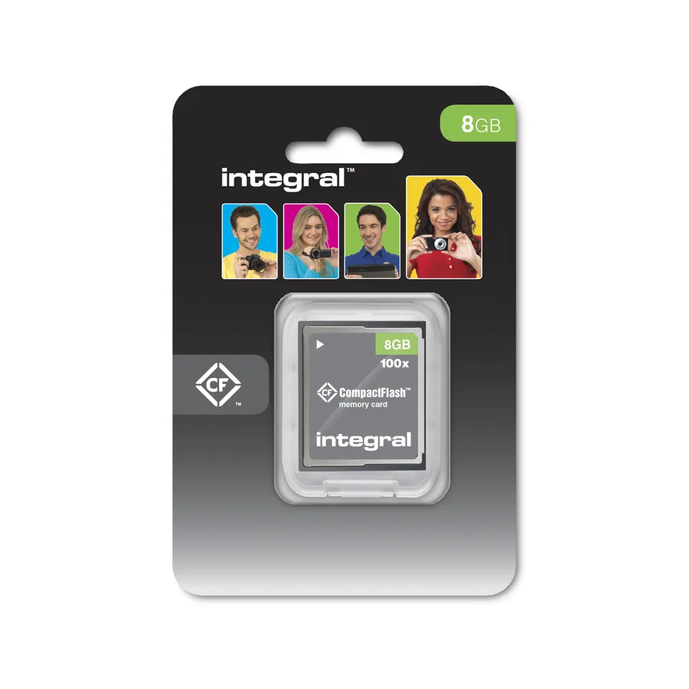 CFast Speicherkarte Integral INCF8GV2 8GB Schwarz Grau