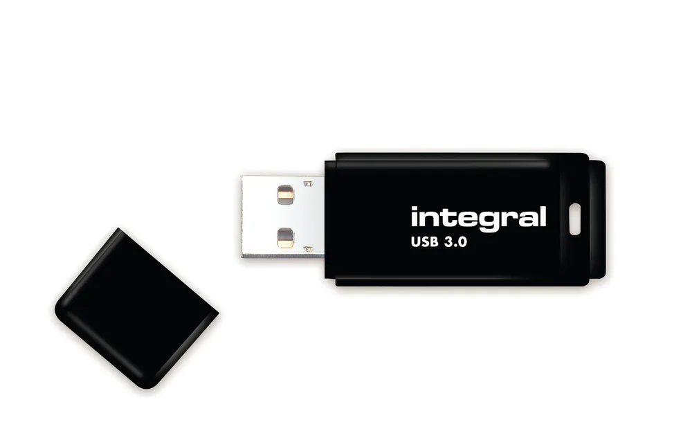 USB-Stick Integral INFD64GBBLK3.0 64 GB USB 3.2 Gen 1 mit Kappe