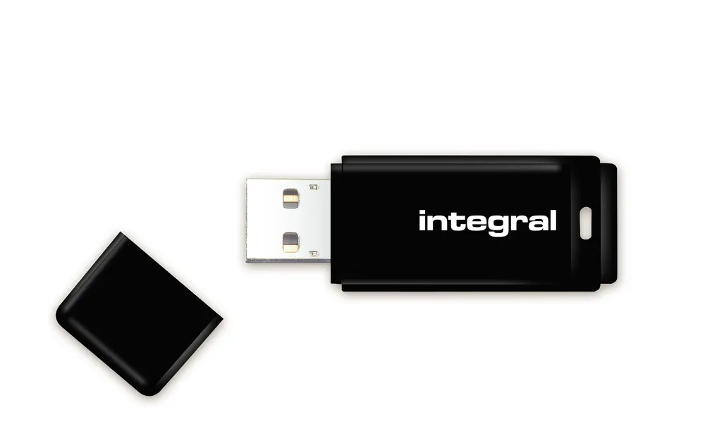 USB-Stick Integral INFD8GBBLKNRP 8GB USB 2.0 mit robustem Schutzkappe