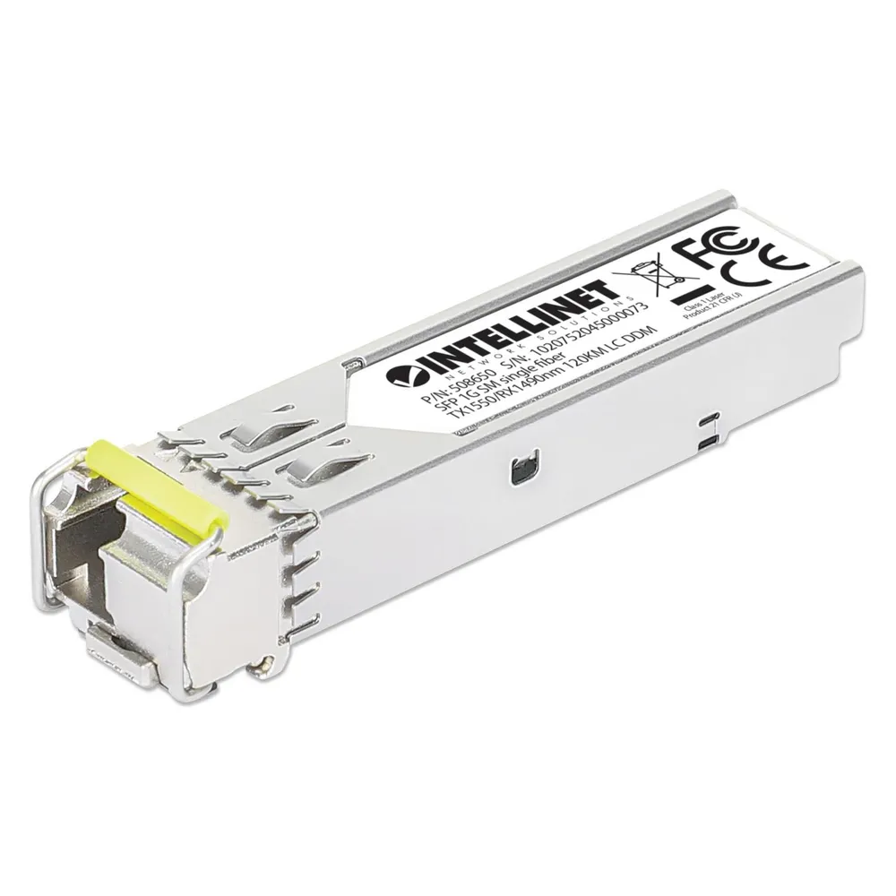 Intellinet Gigabit SFP Mini-GBIC Transceiver WDM bidirektional für LWL-Kabel