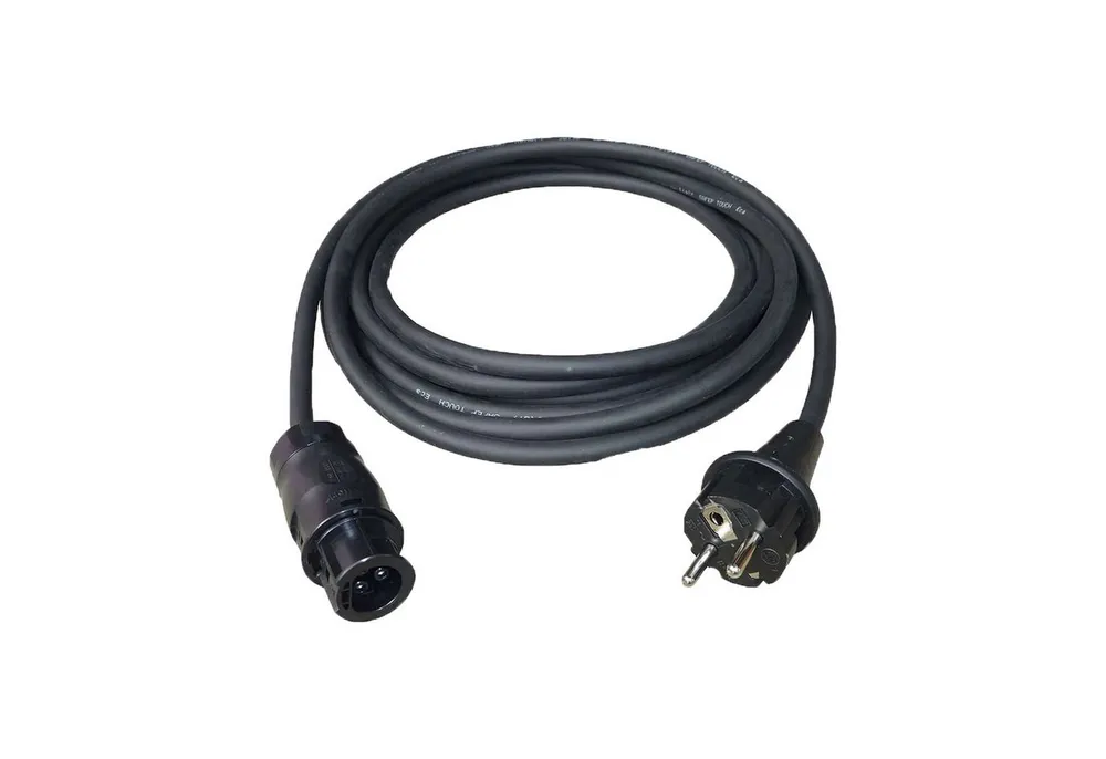 Intellisolaris AC Kabel 3m/5m/10m, Betteri BC01 Buchse auf Schuko Stecker (IP44) Stromkabel, (500 cm), für Mikrowechselrichter PV-Anlagen