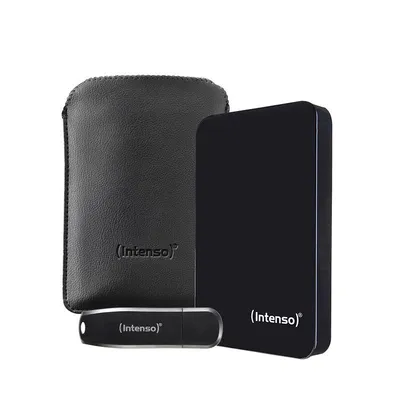 2,5 Zoll Memory Drive Bonuspack, 2TB Externe Festplatte + 64GB USB Stick