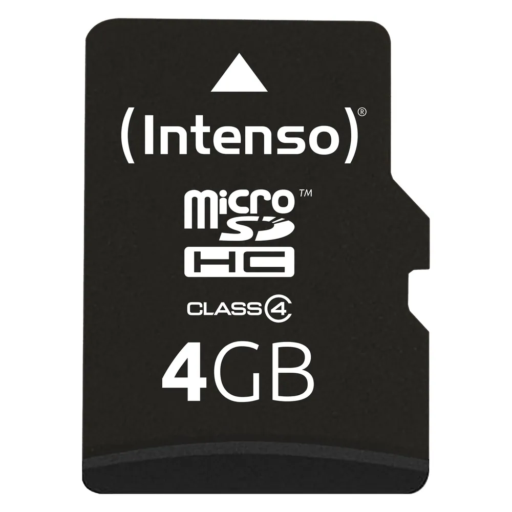 Speicherkarte Intenso 3403450 MicroSDHC 4 GB Klasse 4 robust