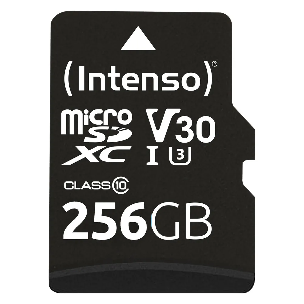 Speicherkarte Intenso 3433492 256GB microSDXC UHS-I U3 V30 mit Adapter