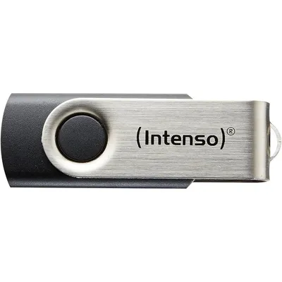 Intenso Basic Line USB-Stick 64 GB USB Typ-A 2.0 Schwarz, Silber