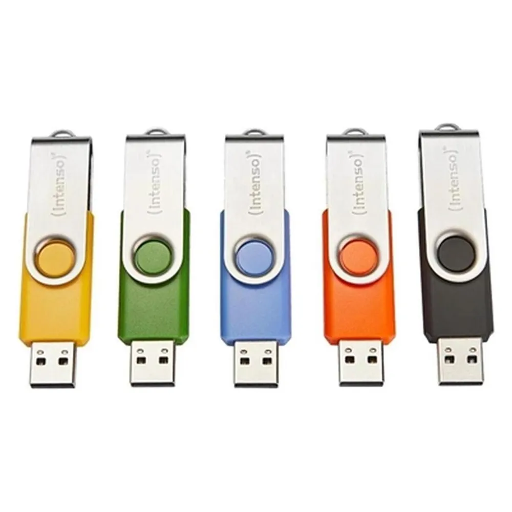 USB Stick Intenso Basic Line 4 GB USB 2.0 Swivel Farben-Mix